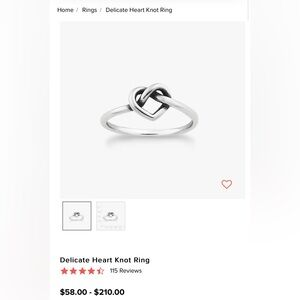 James Avery knot ring